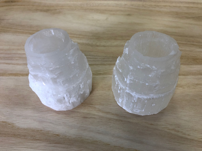 Porta velas selenita